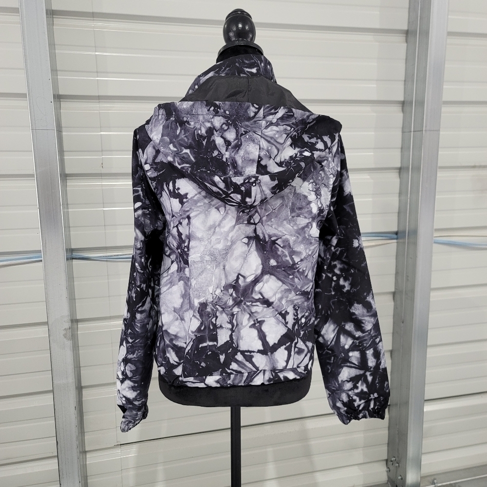 NWT Womens ASHLEY by 26 International Jacket Dye Charcoal Gray Hooded Zip L - Picture 7 of 8